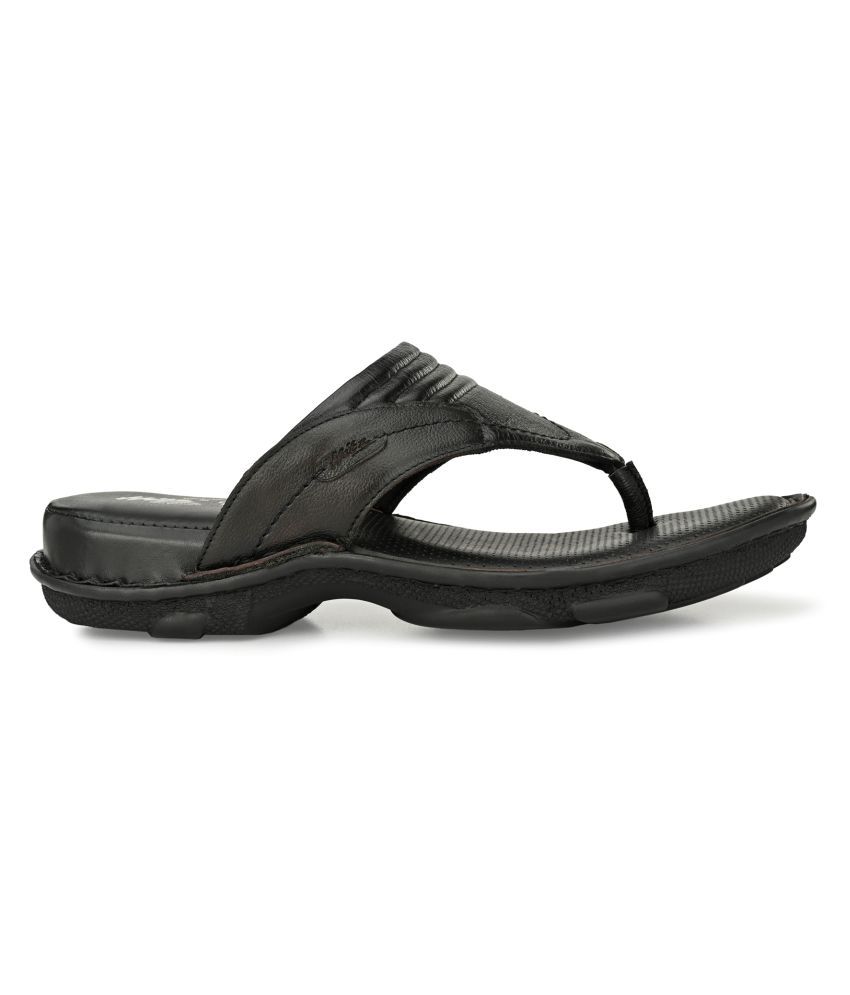 hitz black leather sandals