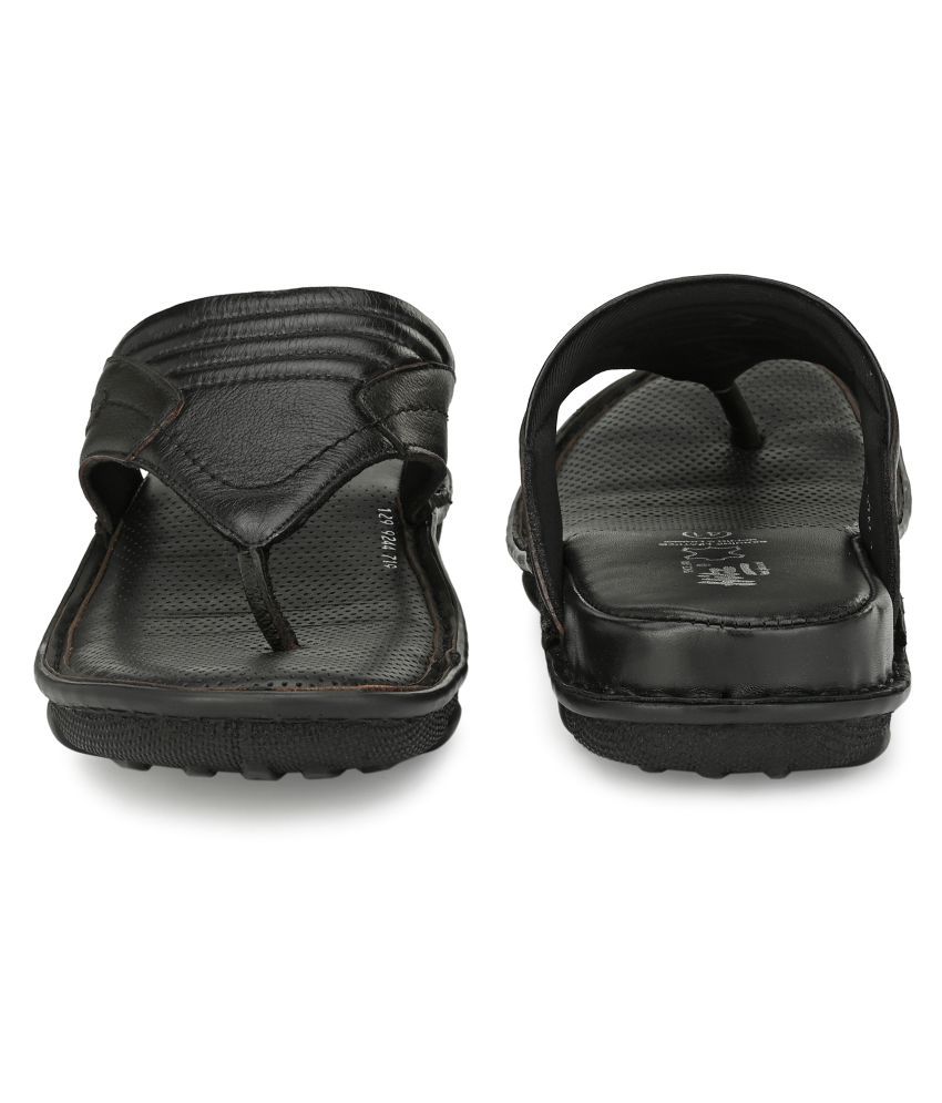 hitz black leather sandals
