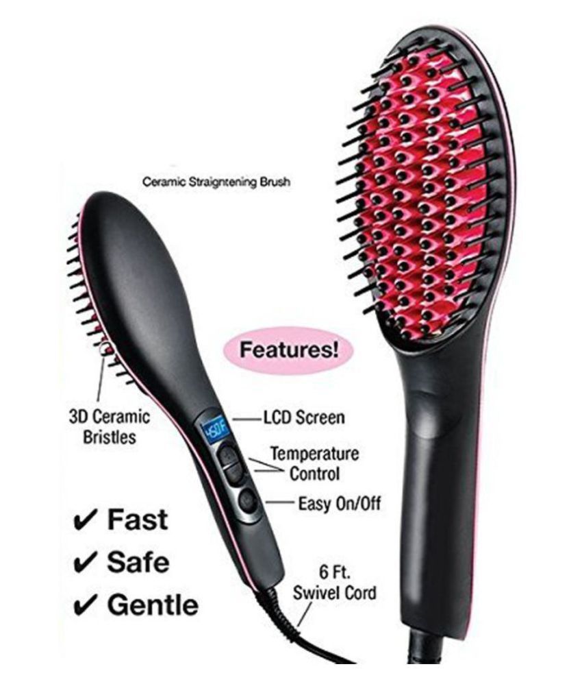 Ceramic Professional Brush Hair Straightener Non-Stick Hair Styling Tool  45W Multi Casual Fashion Comb: Buy Online at Low Price in India - Snapdeal