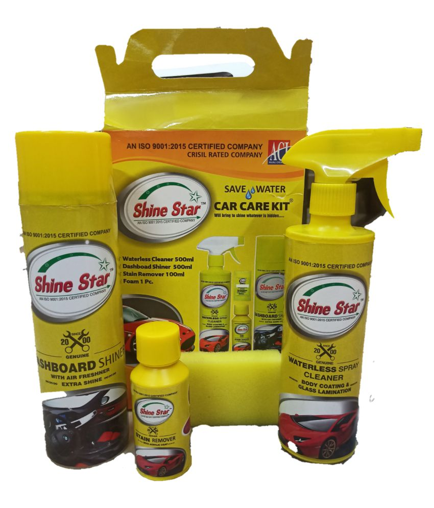 OGW CAR CARE KIT DASHBOARD SHINE WITH AIR FRESHNER +500 ML.WATERLESS