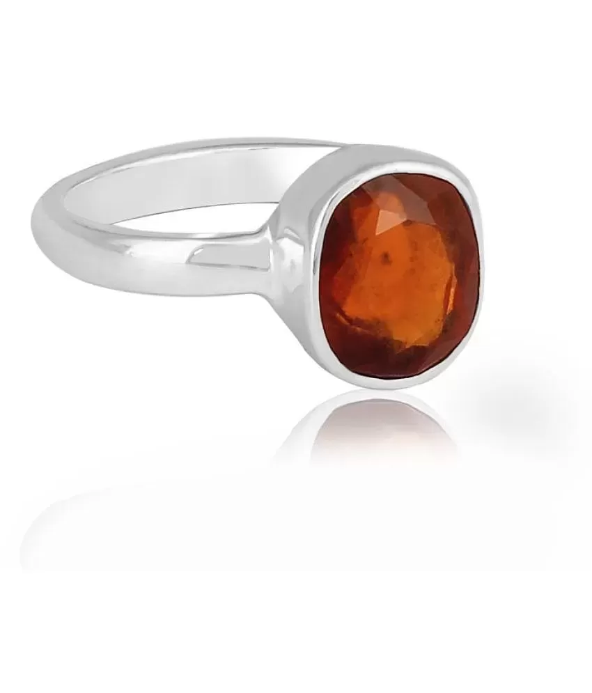 Buy SIDHARTH GEMS Gomed Ring 4.25 Ratti 3.00 Carat Natural and Certified  Hessonite Garnet (Gomed) Astrological Gemstone Adjustable for Men And Women  at Amazon.in
