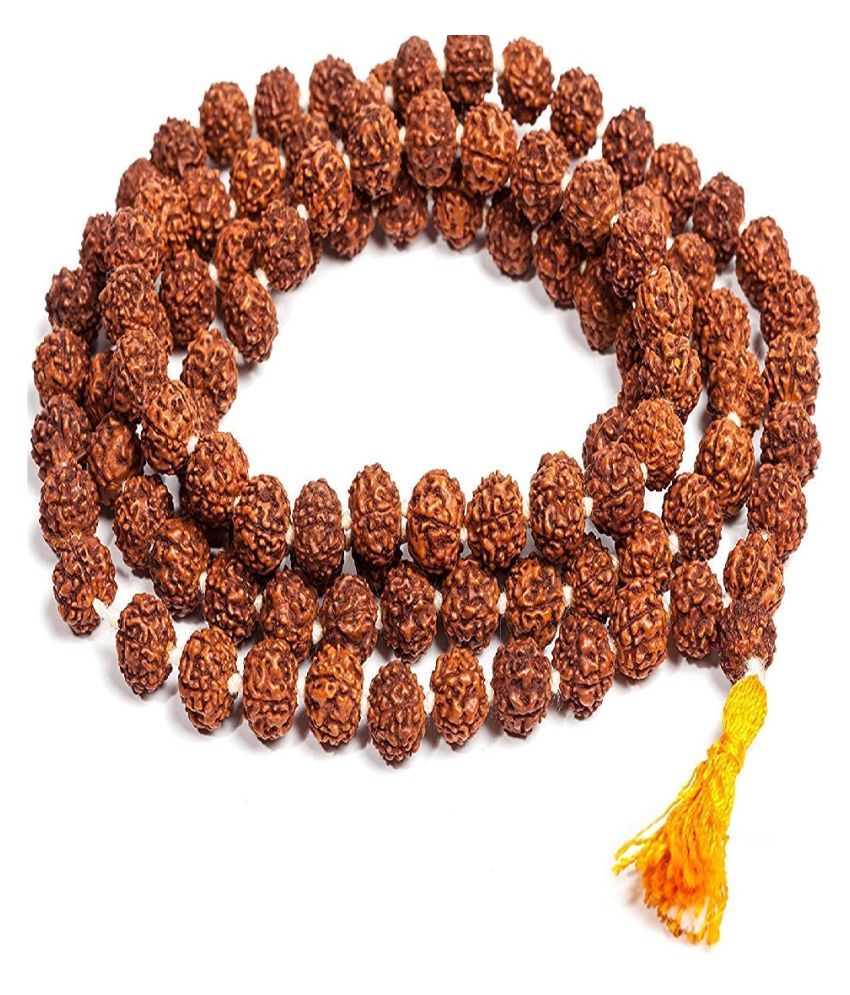 5 Mukhi Rudraksha Mala nepali Rudrakash Mala by Ratan Bazaar: Buy 5 ...