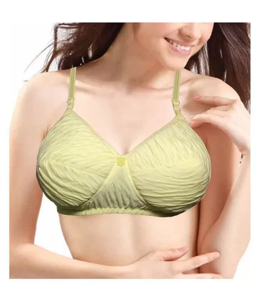 Buy Smilzo Yellow Cotton Padded Bra on Snapdeal