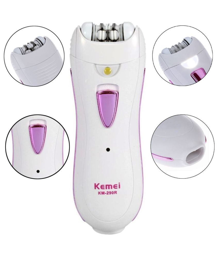 Kemei Lady Rechargable Waterproof 3 Blade Trimmer Shaver Painless
