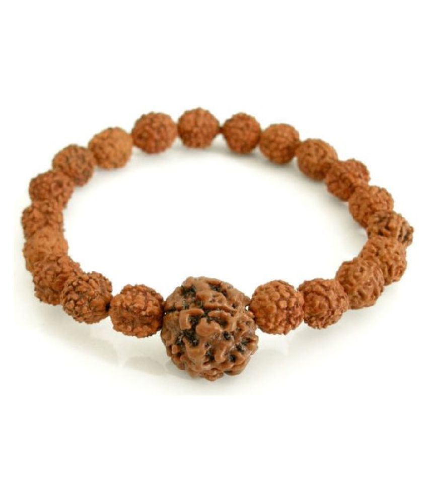 Lab Certified 5 Mukhi Rudraksha Mala for Men/Women Wearing - Natural ...