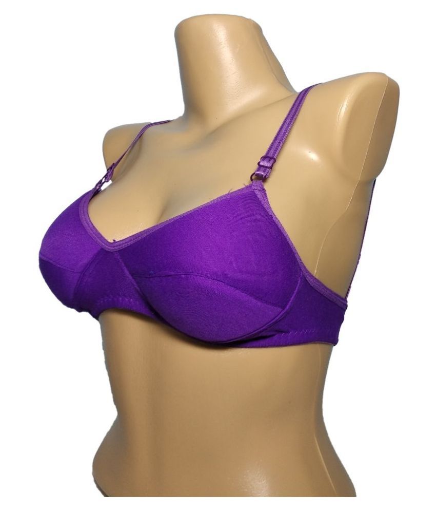 Buy Lovemenoshy Cotton Push Up Bra Purple Online At Best Prices In India Snapdeal 6173