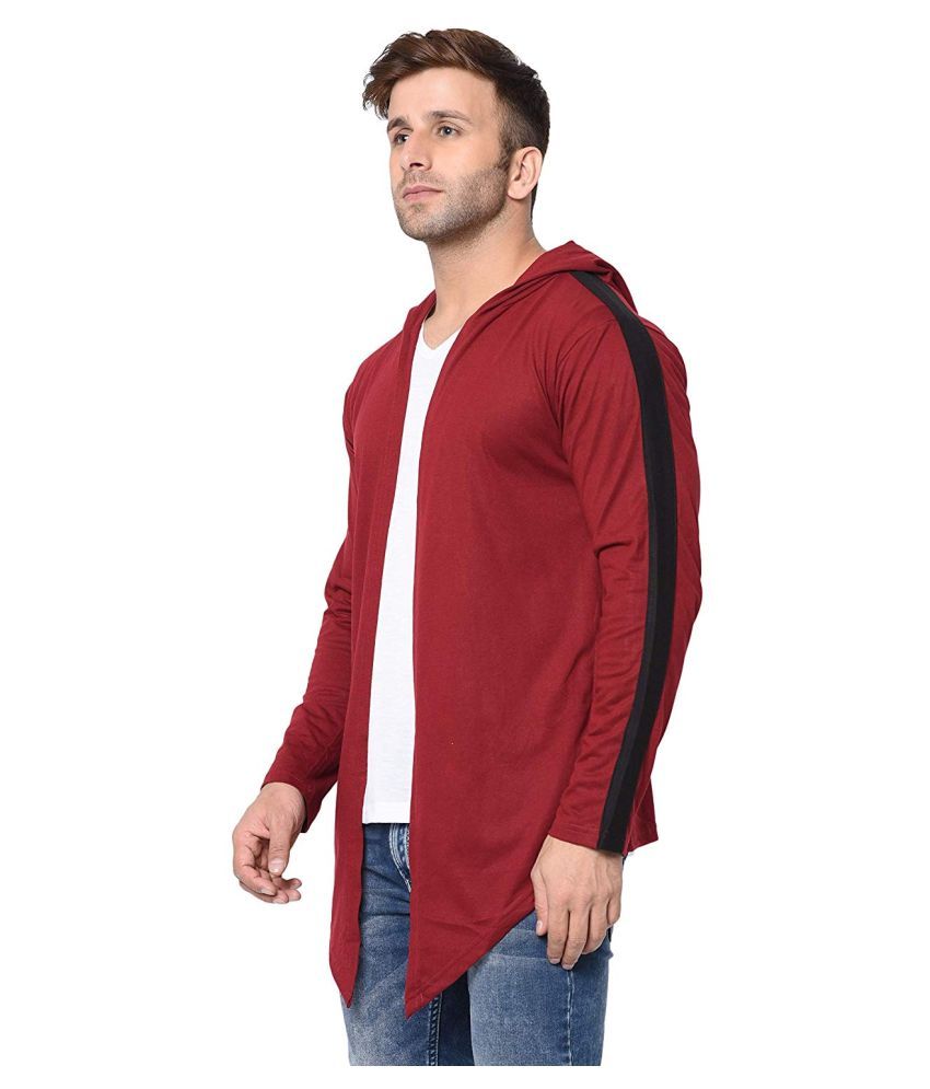 maroon hooded sweater