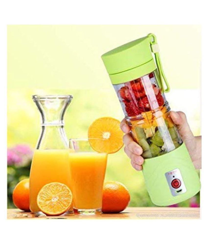 sell4you Portable USB Juicer 380Ml 2 4 Blades Handheld Bottle USB