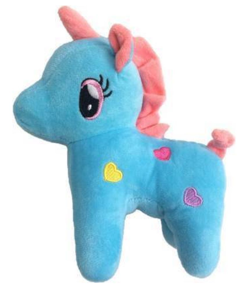 blue unicorn soft toy