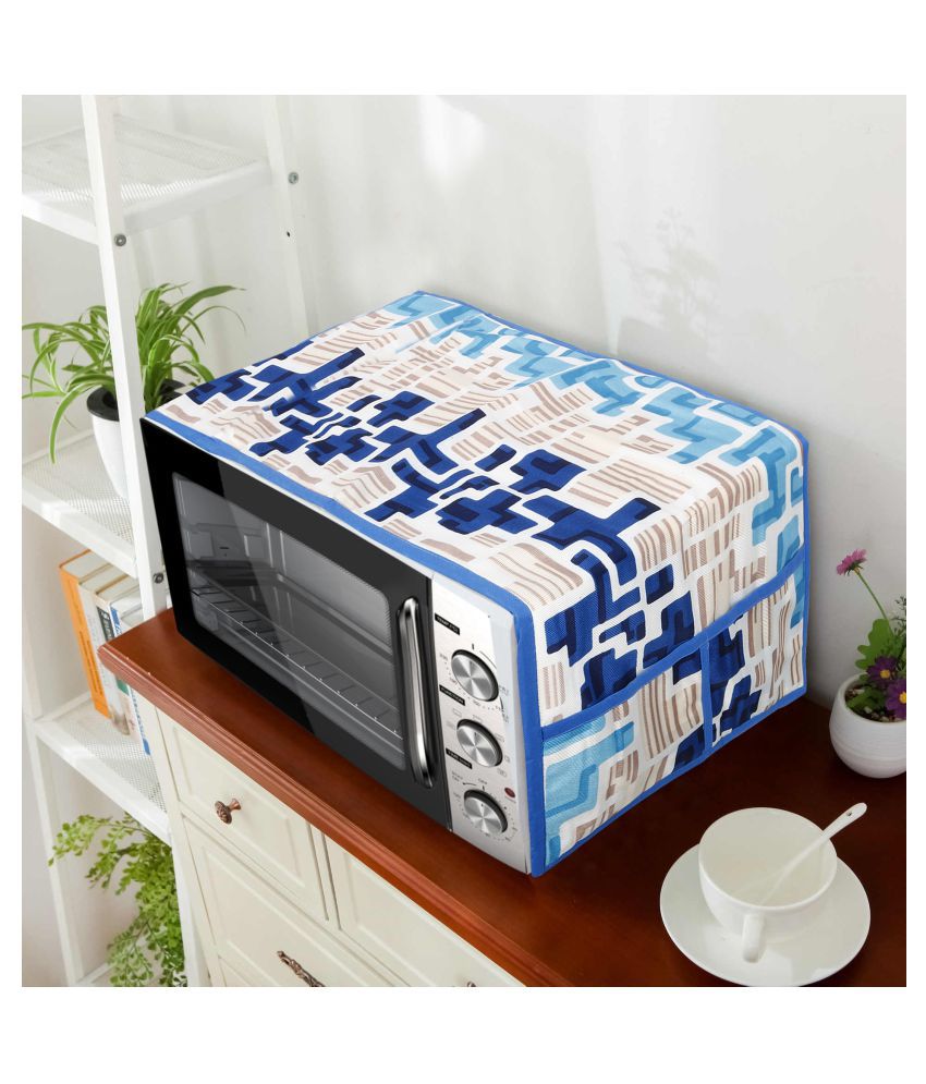     			E-Retailer Single Polyester Blue Microwave Oven Cover - 23-25L