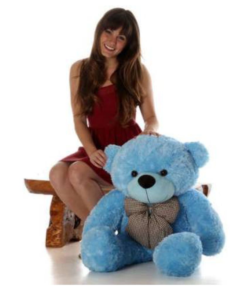 Stuffed Toy 3 Feet Blue Teddy Bear - 91cm - Buy Stuffed Toy 3 Feet Blue ...