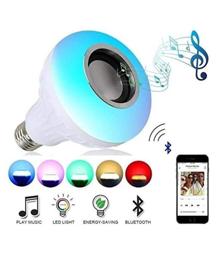     			SKYRISE Bluetooth Music Bulb Speaker 7W LED Bulb Pack Of 1