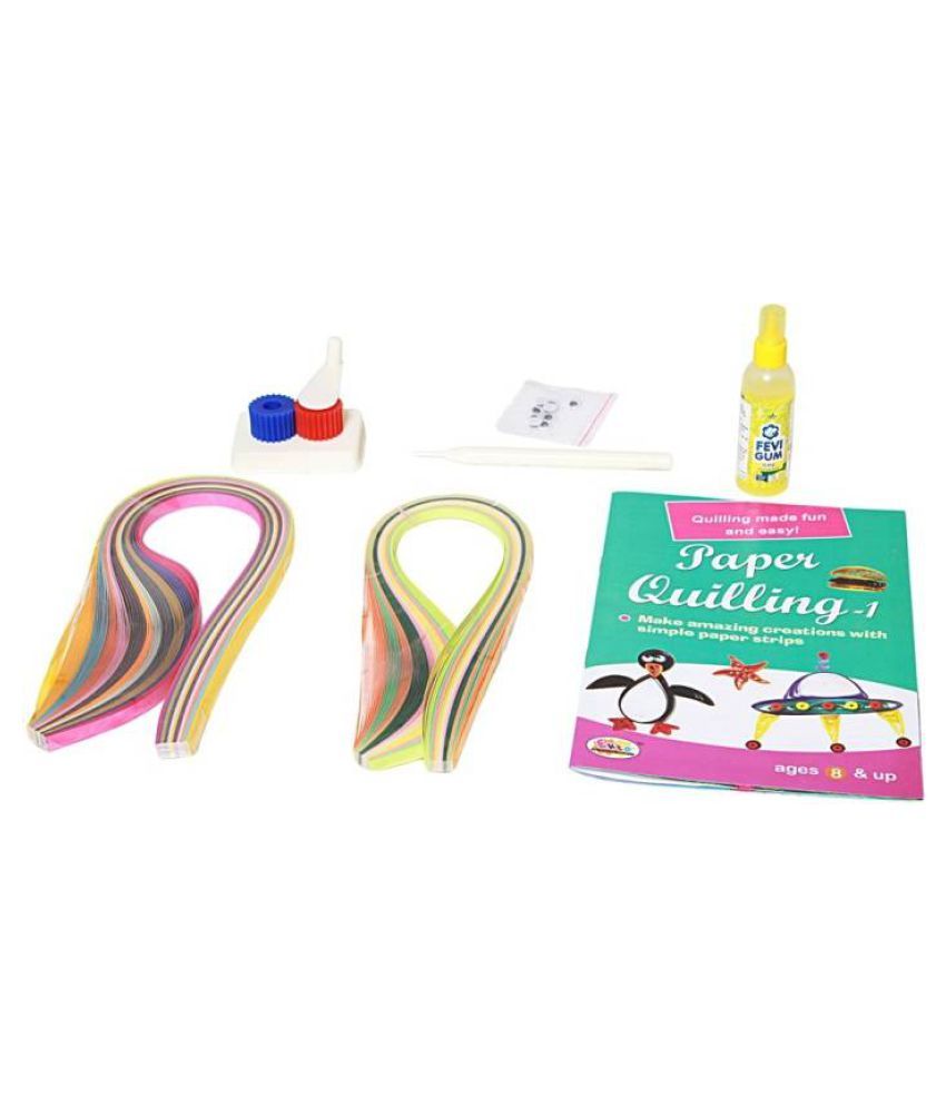 Ekta Paper Quilling Kit Series with Strips, Crimper Tool Inside Buy Ekta Paper Quilling Kit