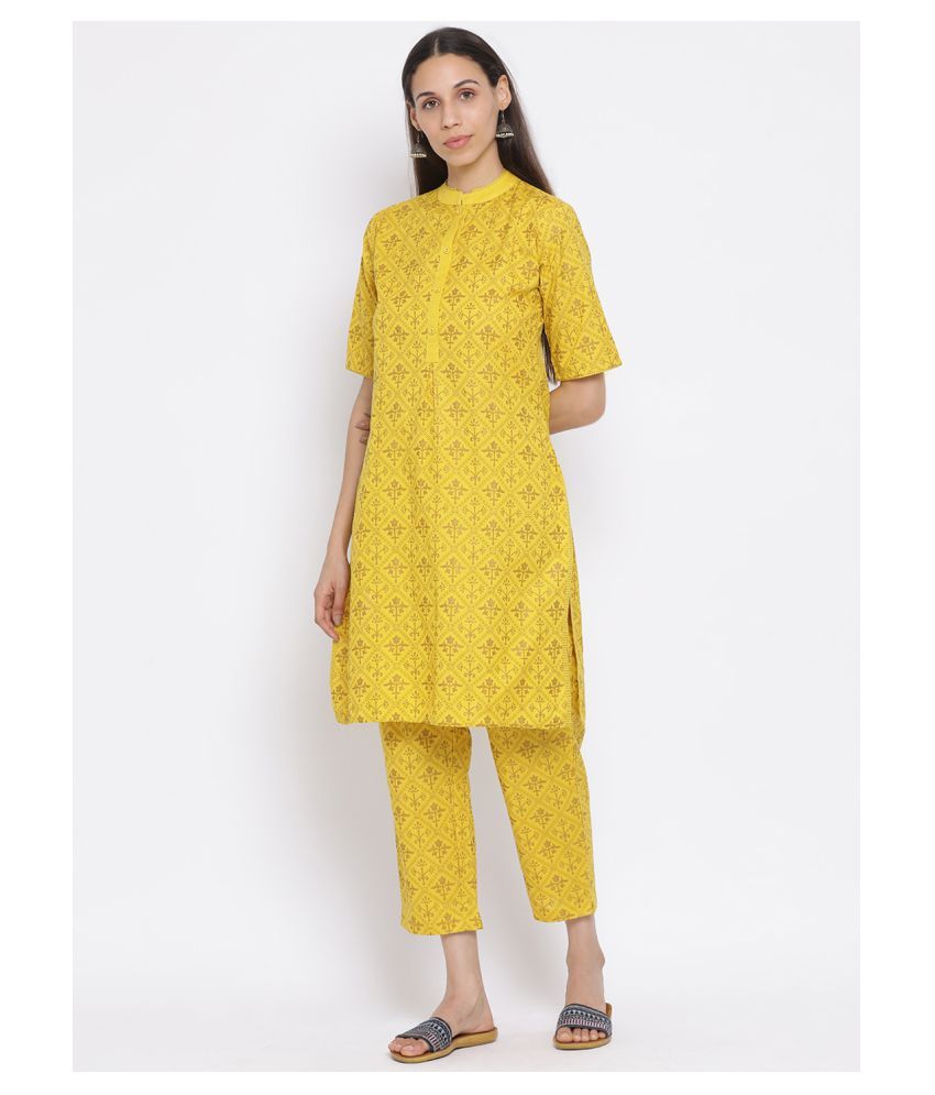 span-cotton-kurti-with-pants-stitched-suit-buy-span-cotton-kurti