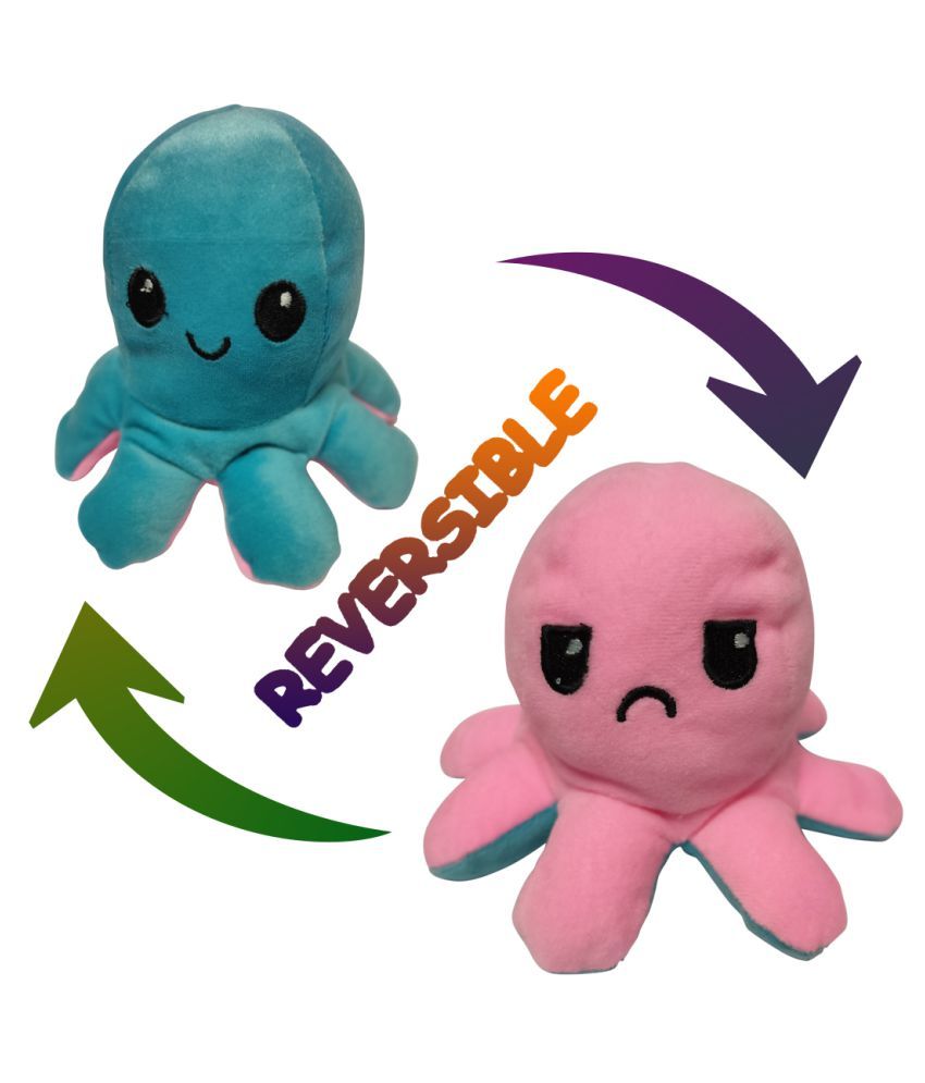 sad happy octopus plush