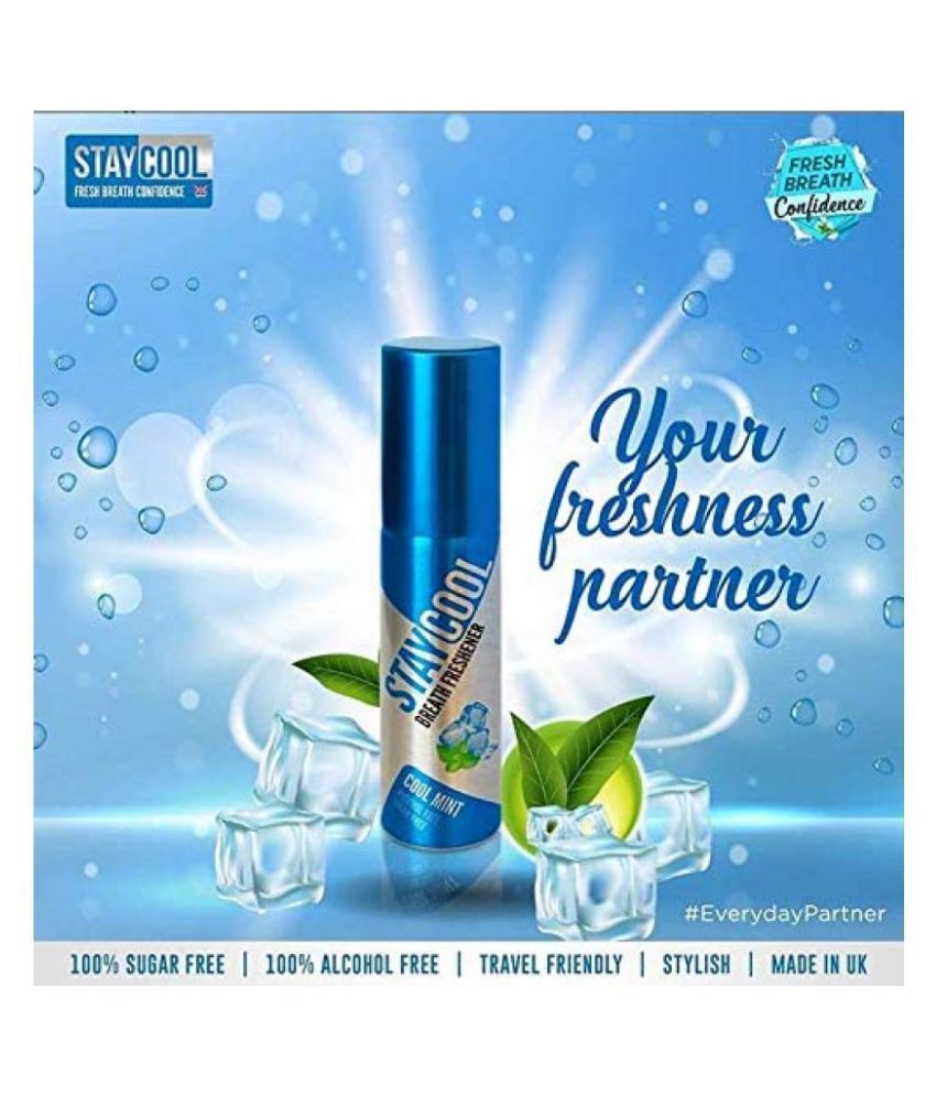 STAYCOOL Breath Sprays Sugar FREE Fat FREE Breath Freshener Spray