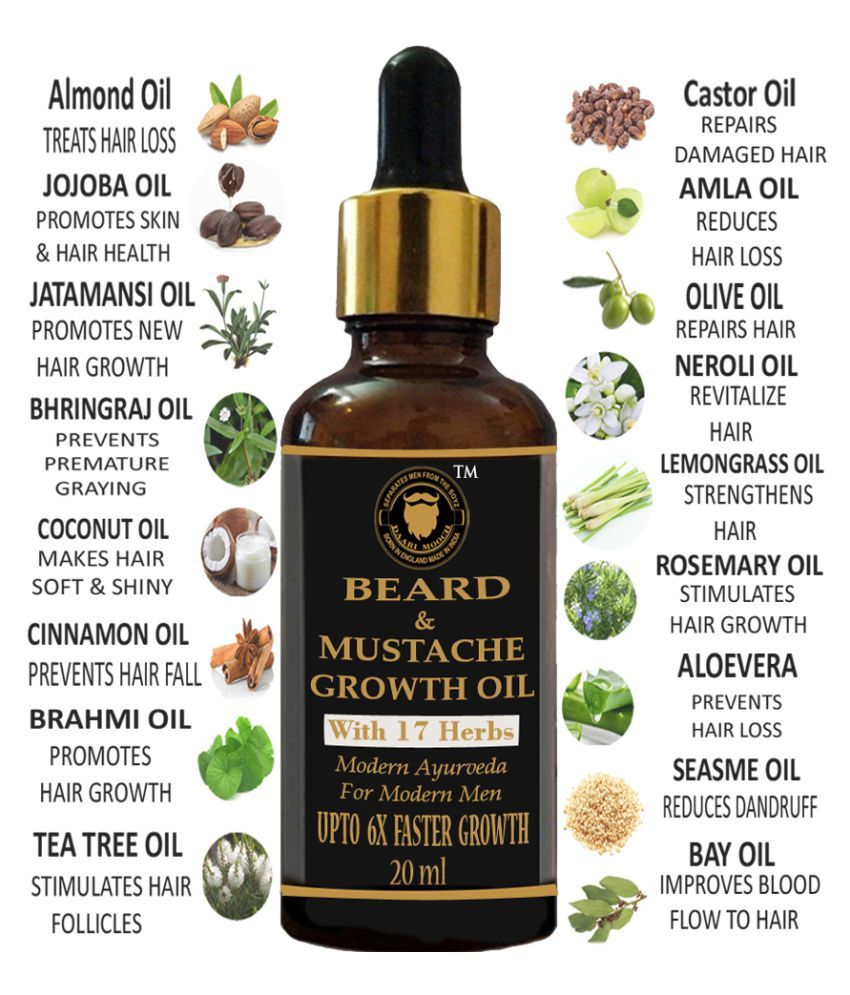 Daarimooch Growth Beard Oil For Men 20 Ml Buy Daarimooch Growth Beard 2086