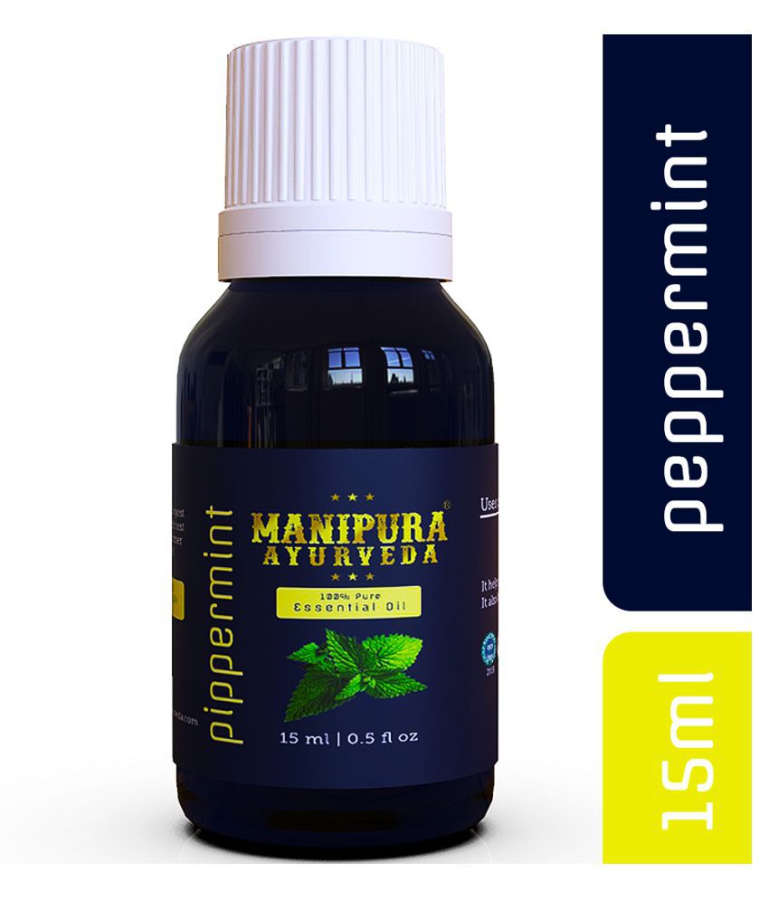 Manipura Ayurveda 100% Pure Peppermint Essential Oil 15 mL