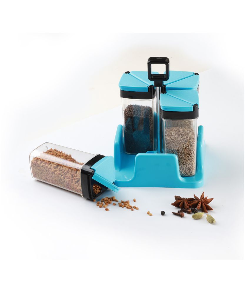     			Analog Kitchenware Salt And Pepper Ste Of 4 Pic / Condiment Set / Storage Container / Spice Container