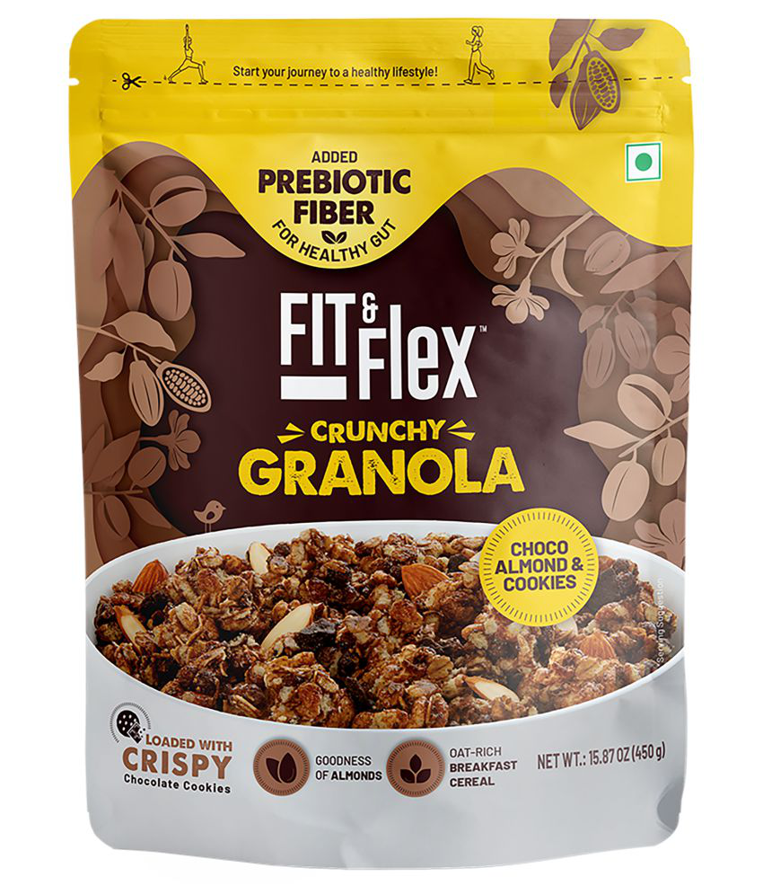     			Fit & Flex Granola-Oat Rich Breakfast Cereal -  Choco Almond & CookiesÂ (450 g, Pouch)