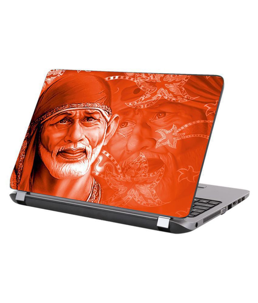     			KALARKARI Laptop Skin Sai Baba square premium vinyl HD printed Easy to Install Laptop Skin/Sticker/Vinyl/Cover for Laptop size upto 15.6 inch
