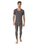 Hap Kings Cotton Blend Men's Thermal Sets ( Grey )