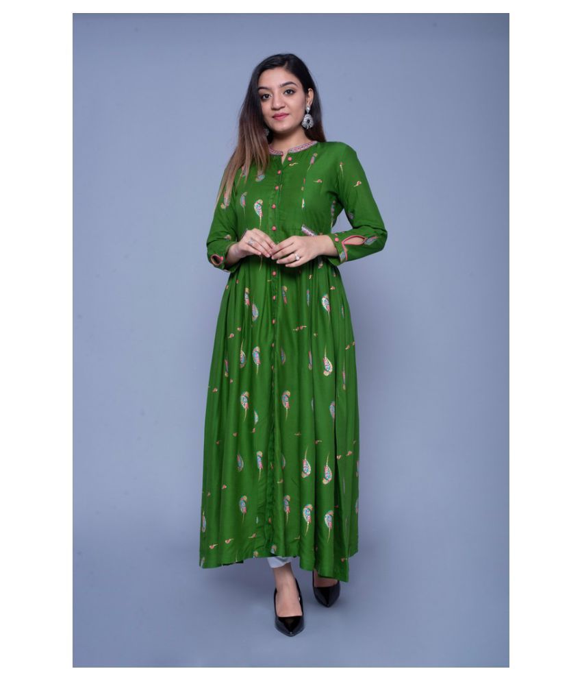 rayon frock kurti