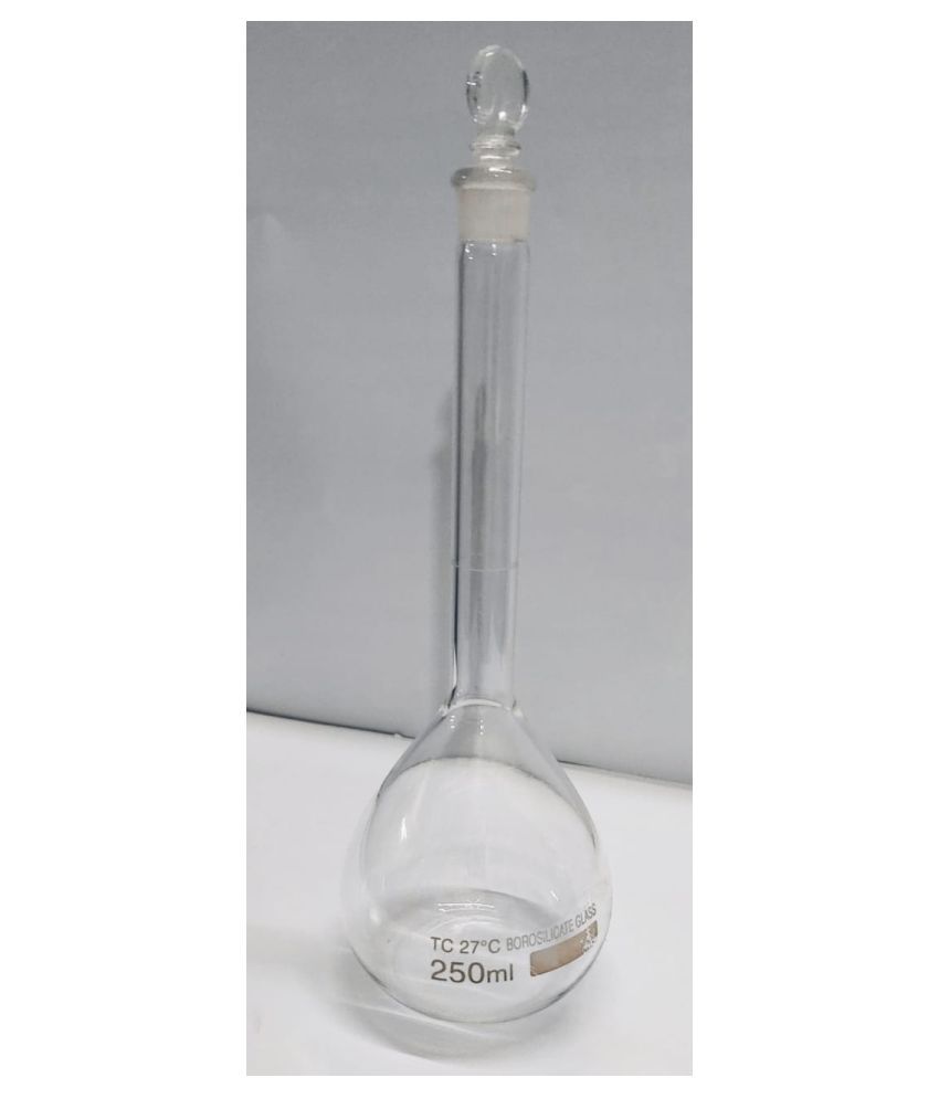 BOROSILICATE GLASS VOLUMETRIC FLASK 250ml Buy Online at Best Price in