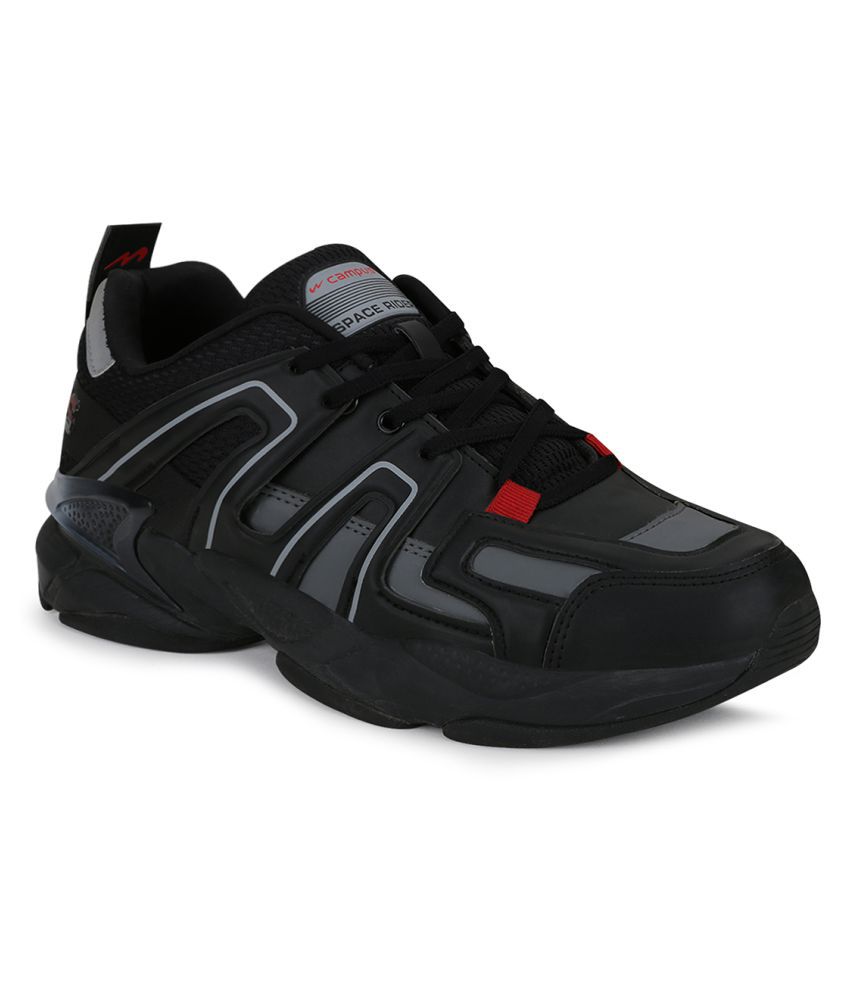 Campus SPACE-RIDER Black  Men's Sports Running Shoes