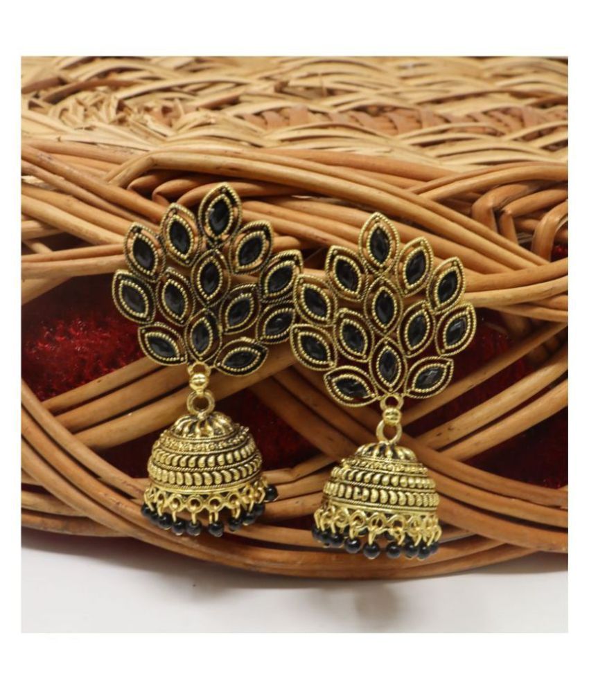     			Happy Stoning Stylish Trdeny and traditional Latest Fashion Jhumki Earrings