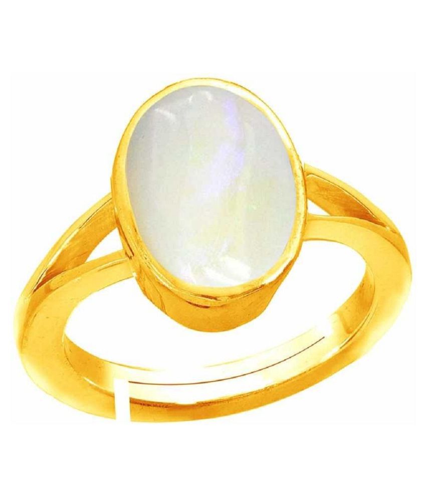 11 Ratti OPAL pure Gold Plated Ring for Unisex by Kundli Gems\n: Buy 11 ...
