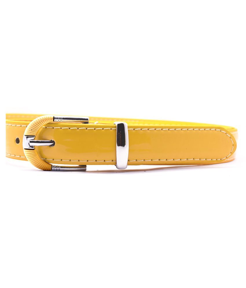 PLAIN CASUAL SLEEK YELLOW BELTS FOR WOMEN AND GIRLS Buy Online at Low Price in India Snapdeal