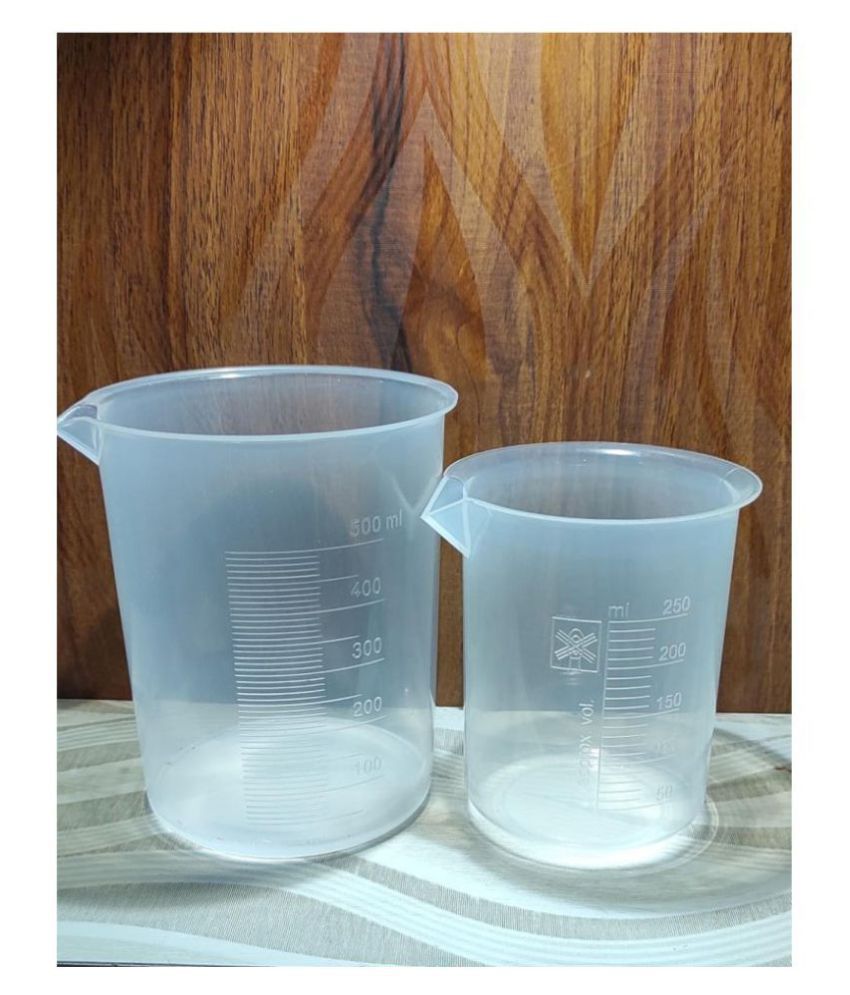     			Plastic Beaker (250ml) (500ml) pack of 2pcs
