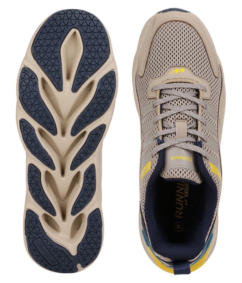 Campus UTOPIA Beige Running Shoes - Buy 