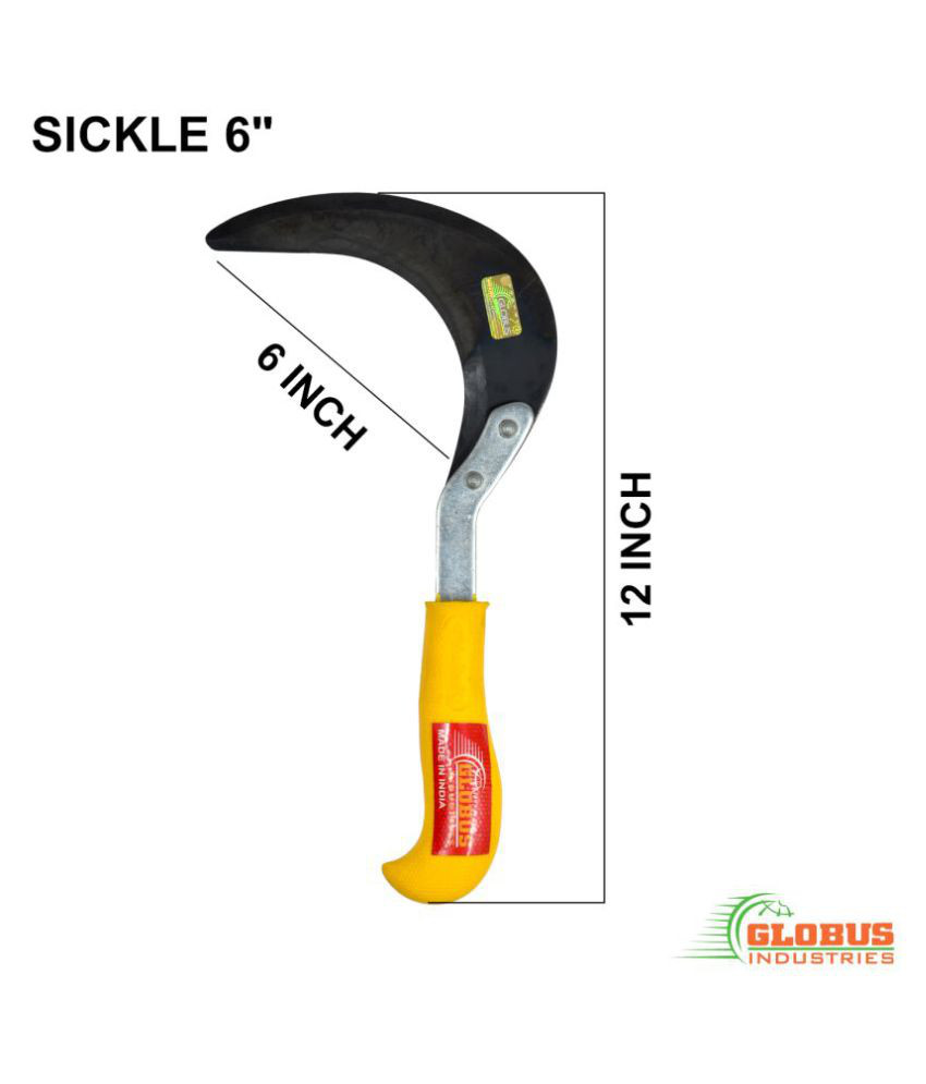     			GLOBUS 908 Garden Saw (Curved) / Garden Cutter Tool/Garden Knife/Pruning Cutter.Size 150 MM / 6 INCH with Plastic Handle(Double Edge 6 INCH Blade)