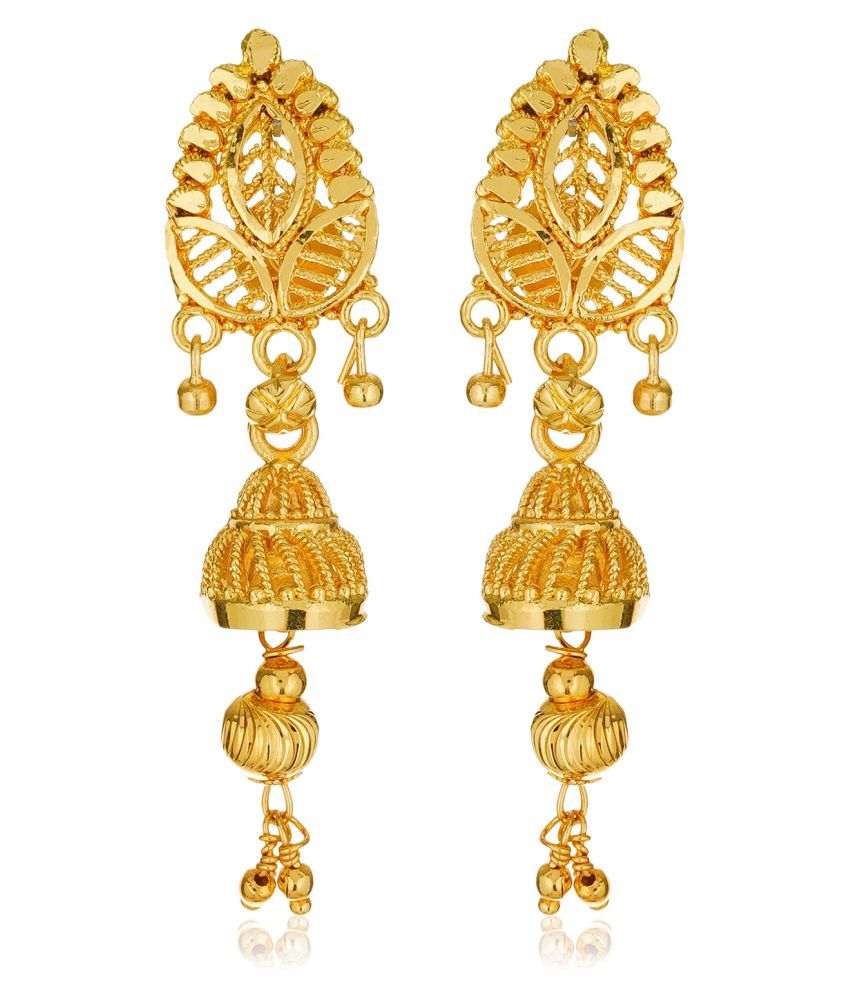 daily wear gold plated earrings