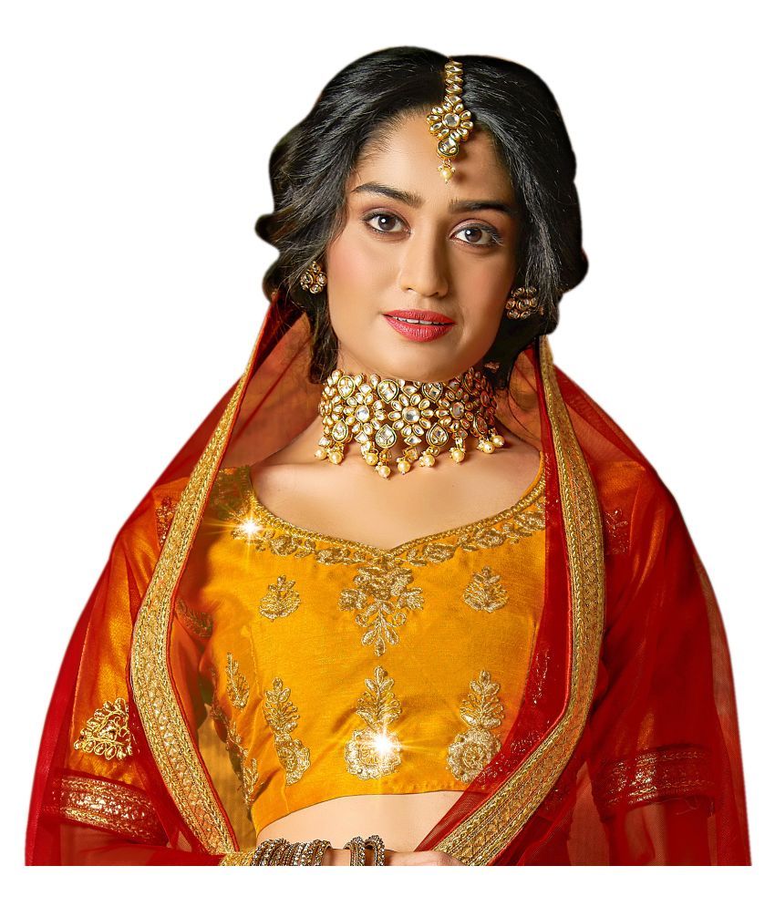 yellow chaniya choli for navratri