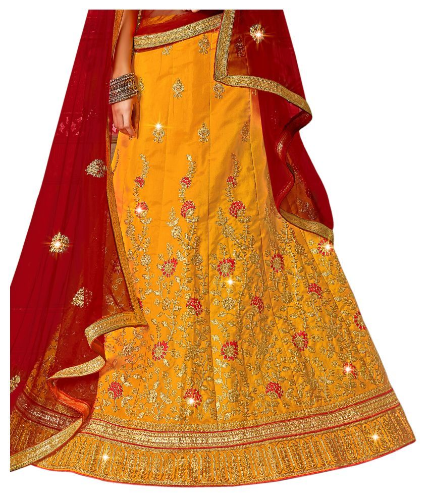yellow chaniya choli for navratri