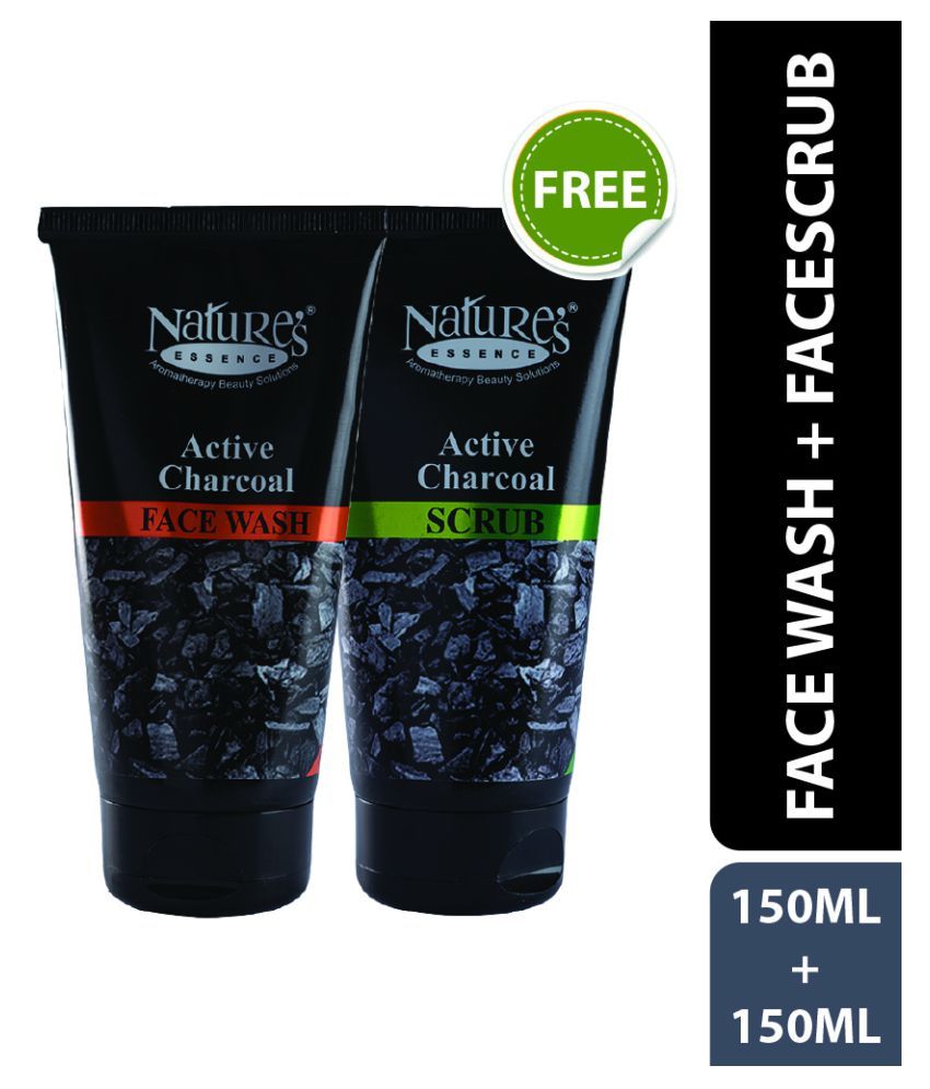 nature's charcoal face wash