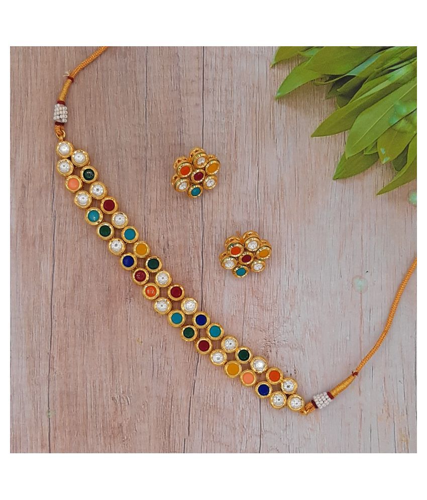 kundan necklace set snapdeal