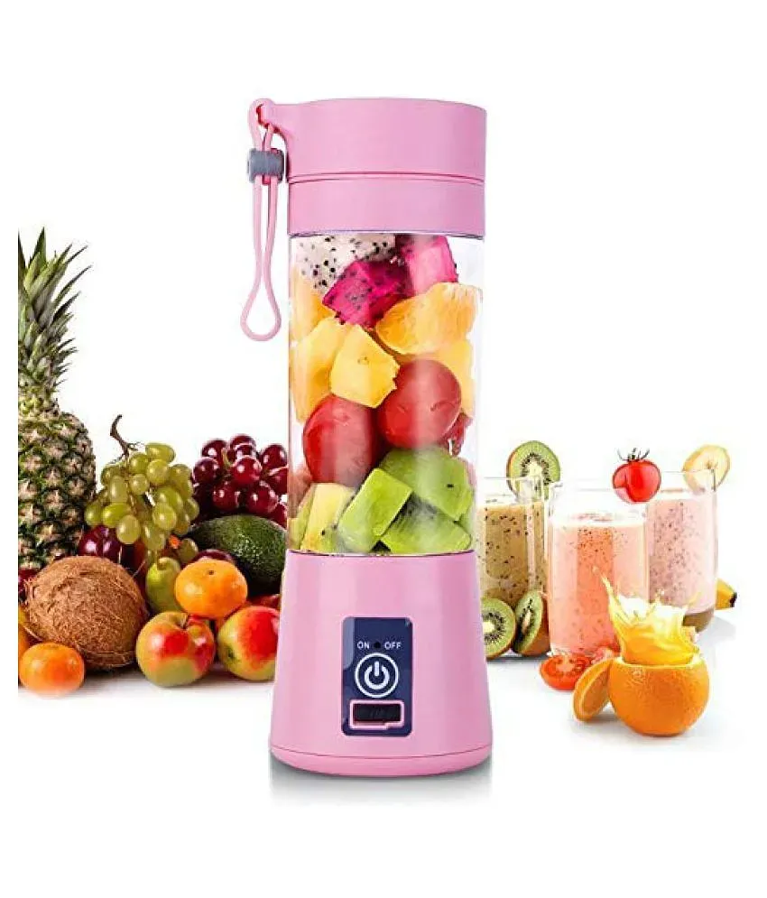 Buy GLITZKIVA 4 Blades Portable Rechargeable Juicer Blender Bottle Online  at Best Prices in India - JioMart.