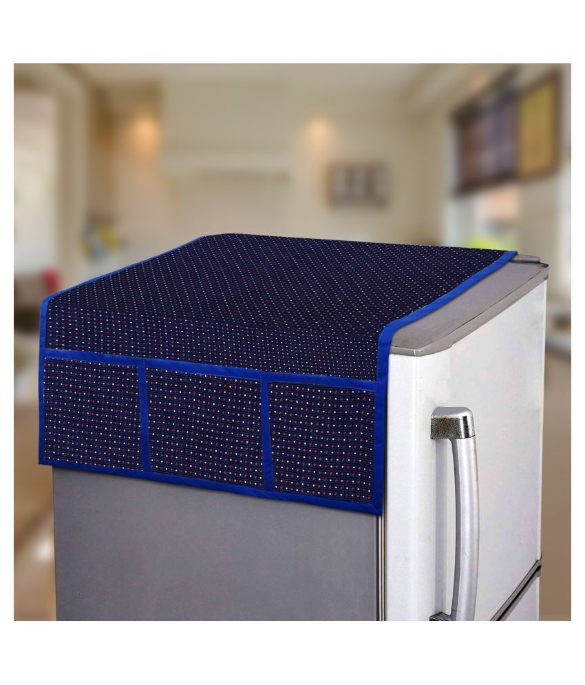     			E-Retailer Single Polyester Blue Fridge Top Cover