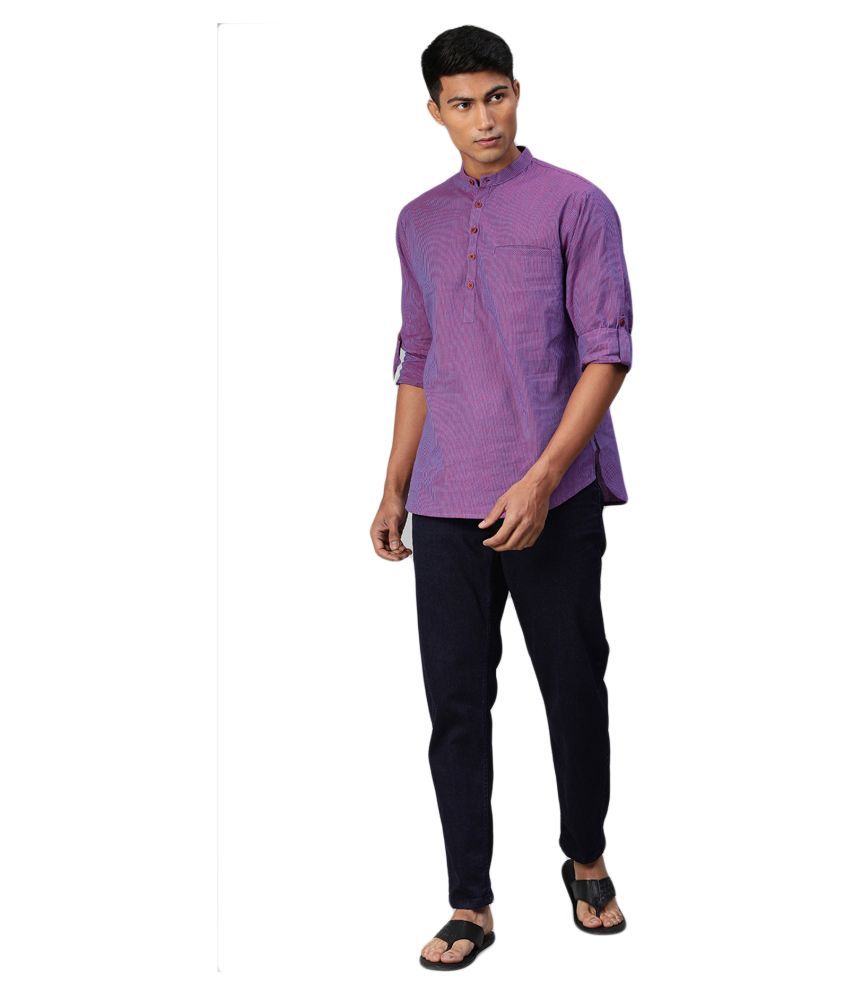 purple kurta shalwar