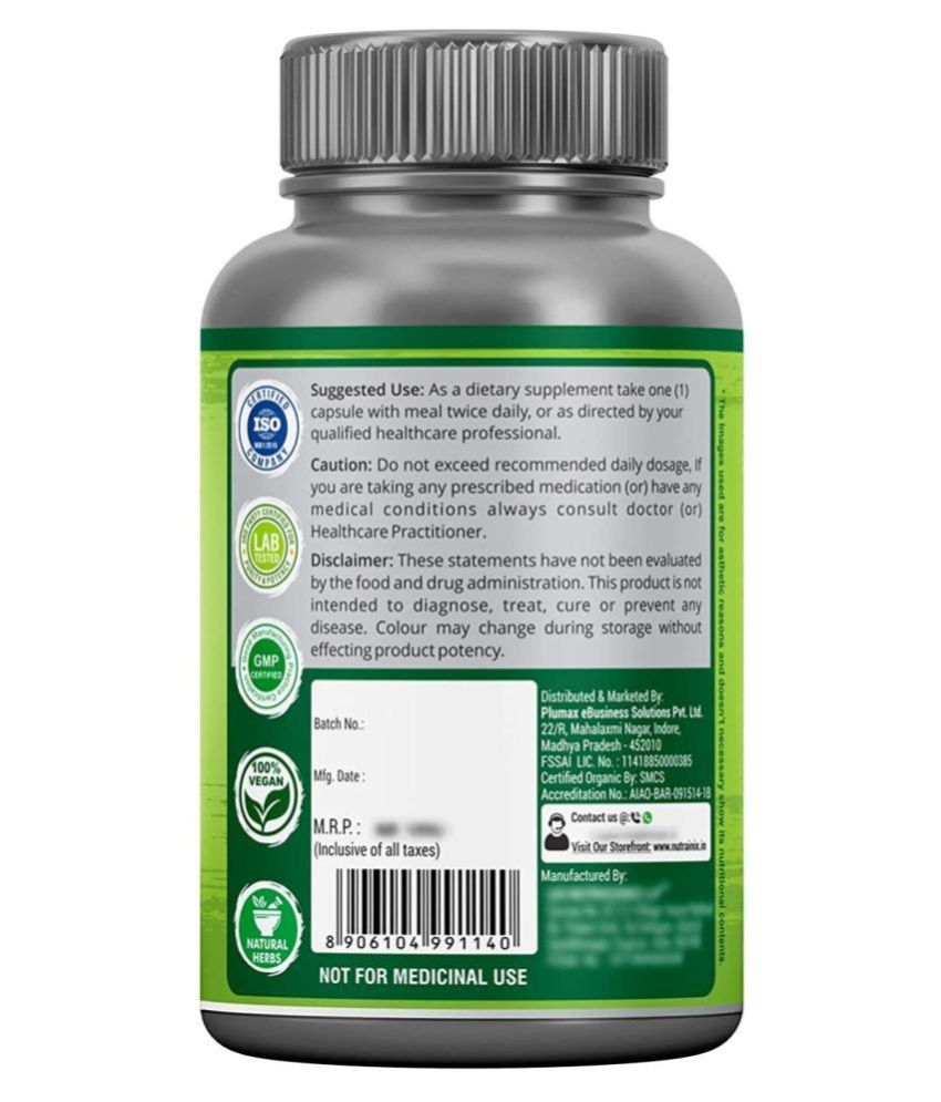 Nutrainix Organic& Plant-Based B Complex 1 No.s Unflavoured Vitamins ...