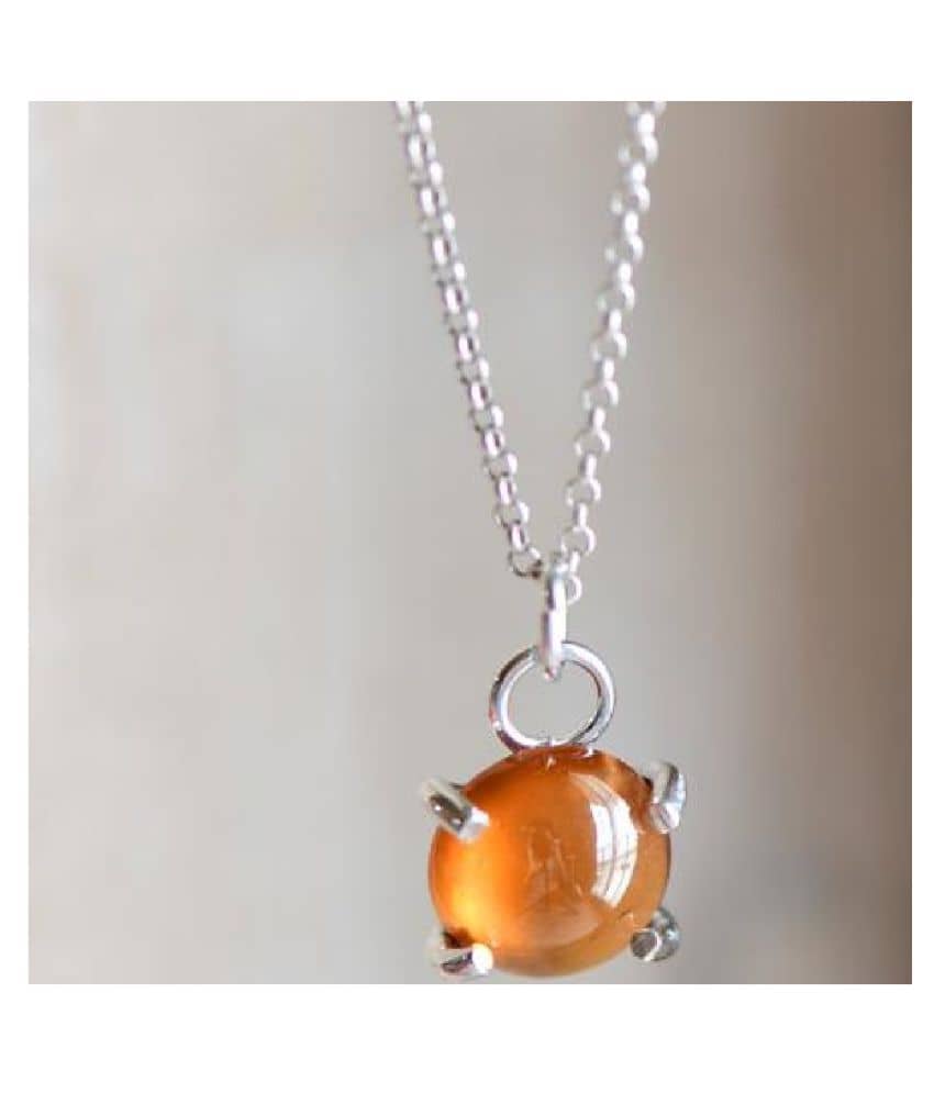 hessonite pendant