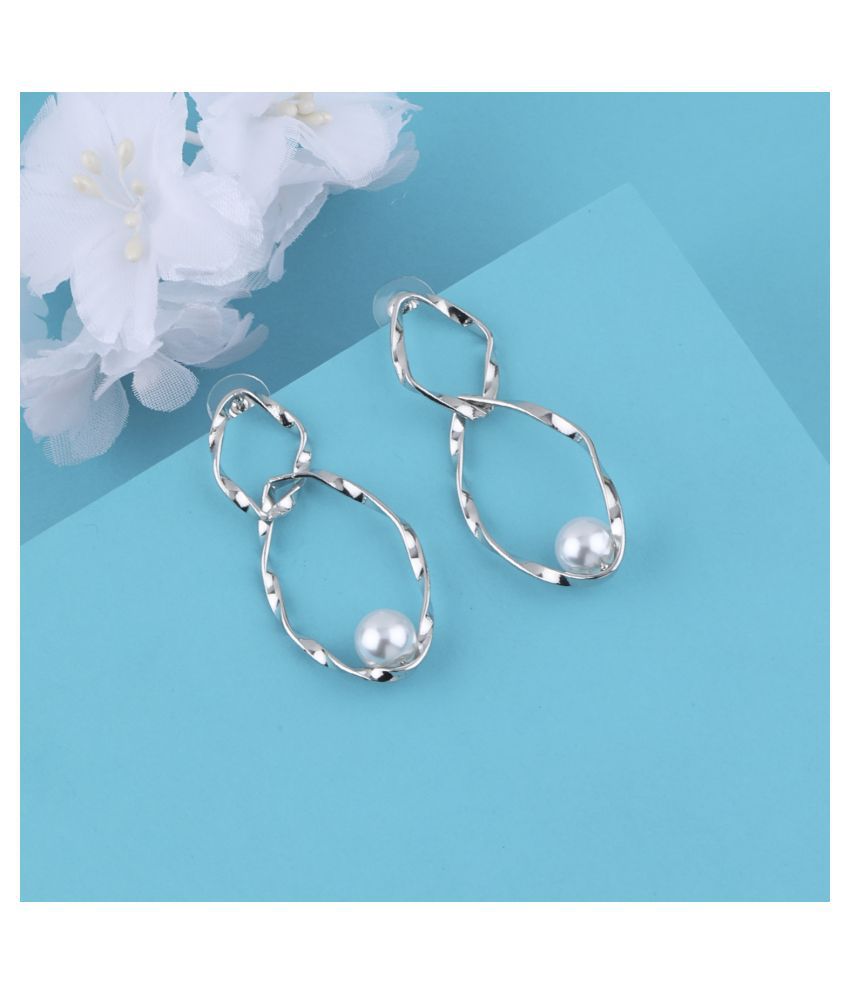     			SILVER SHINE Exclusive Delicated Party Wear Stylish Earring For Girl Women