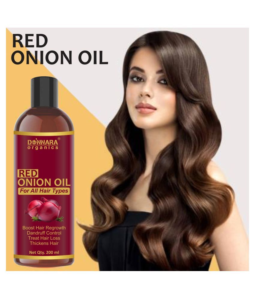 Donnara Organics Red Onion oil Hair Regrowth 200 mL Pack of 3 Buy
