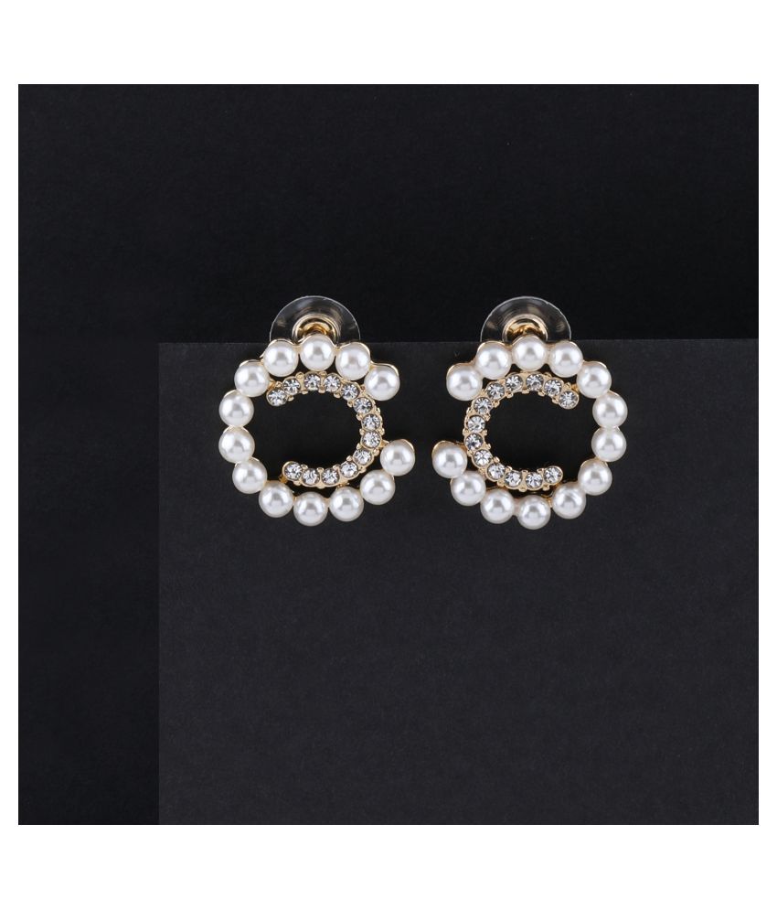     			SILVER SHINE  Party Wear Designer Stud Earring For Women Girl