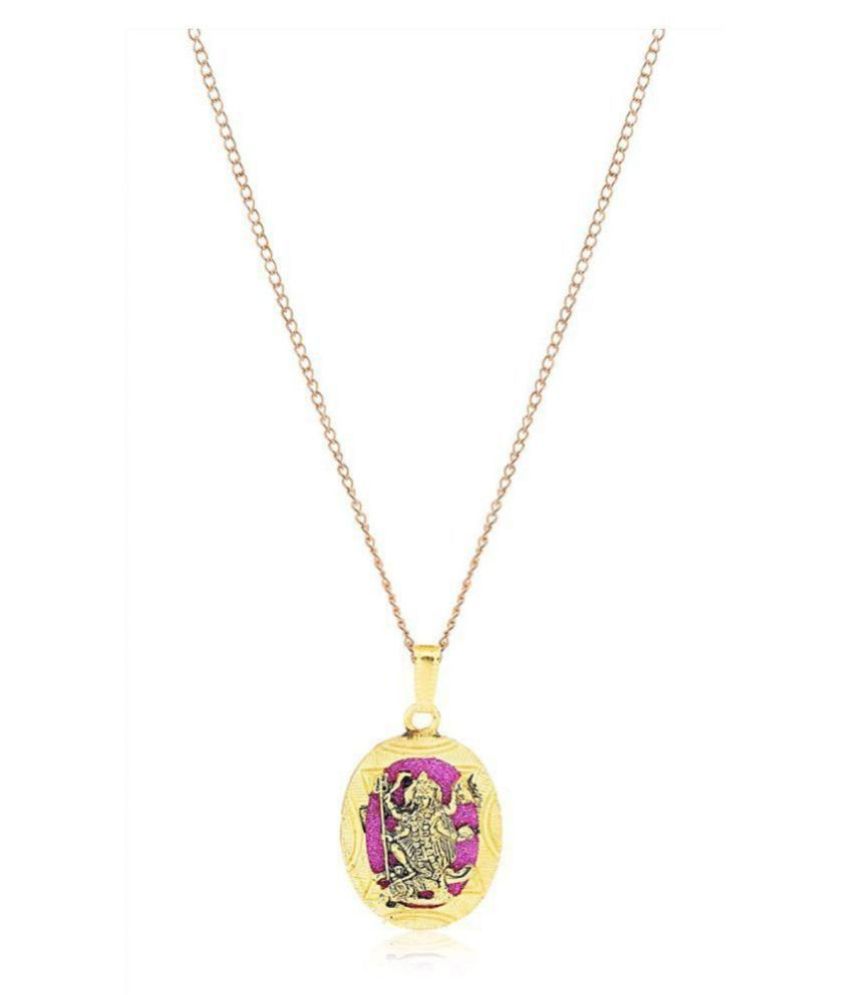     			KEASR ZEMS Golden Pink Mahakali Pendant - For Gift as a Sign of Goodness (4x2.5x1 cm)