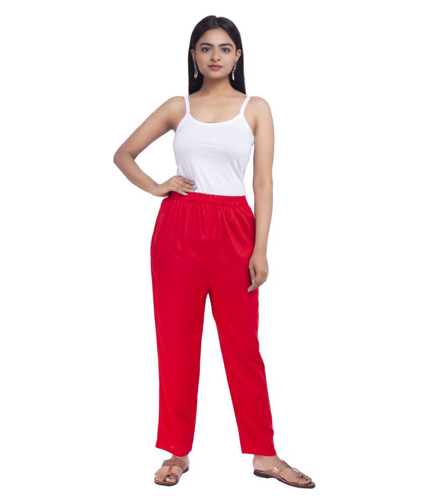 Buy BACHUU Rayon Casual Pants Online at Best Prices in India - Snapdeal